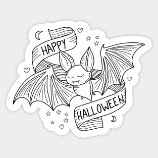 Cute Halloween Bat Sticker